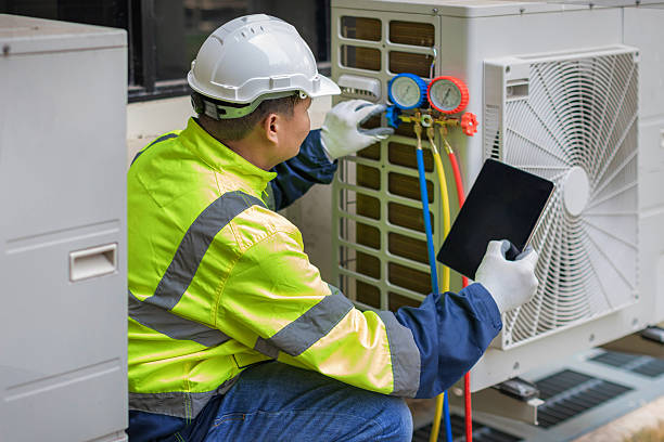 Professional Air Duct Cleaning technician working in Damascus, MD